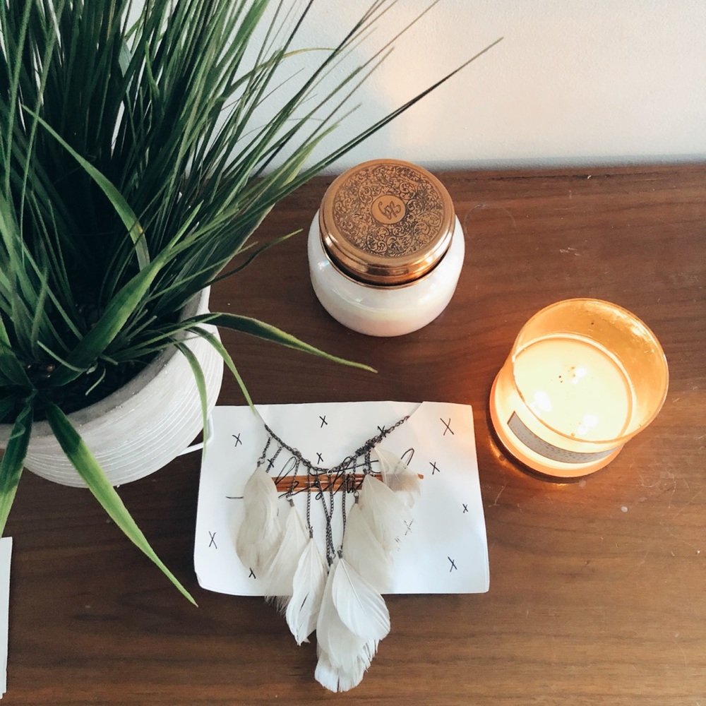 Feather necklace